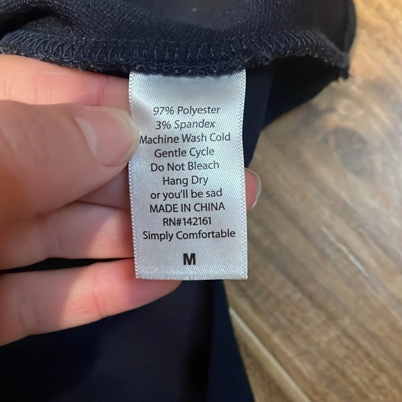 Lularoe women’s dress Medium 10 12 Amelia fit flare stretch pattern pockets blue - Picture 7 of 9